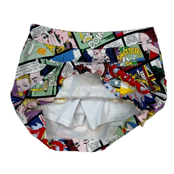 Loudmouth Ladies Golf Shank Skort 8 Comic Strip Golfer Pickleball - Picture 11 of 13